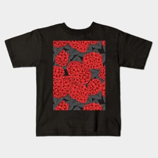 Red hydrangea Kids T-Shirt